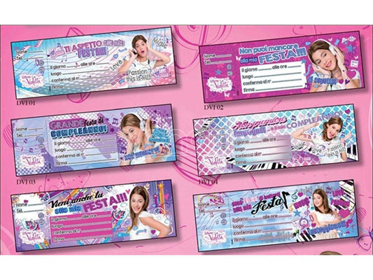 BLOCCHETTO 20 INVITI VIOLETTA