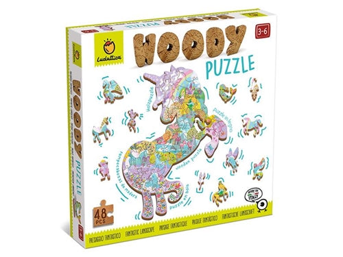 WOODY PUZZLE - UNICORNI